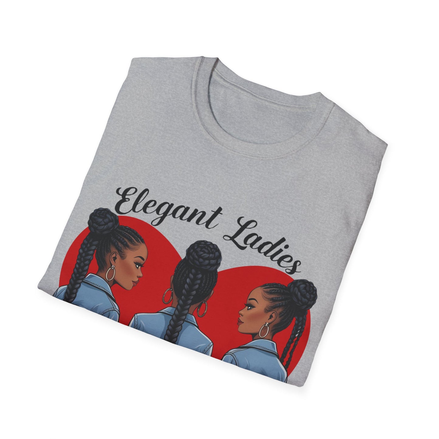 Elegant Ladies Graphic T-Shirt, Unisex Tee, Casual Wear, Gift for Her, Chilling Out Fashion, Heart Design Shirt, Birthday Gift