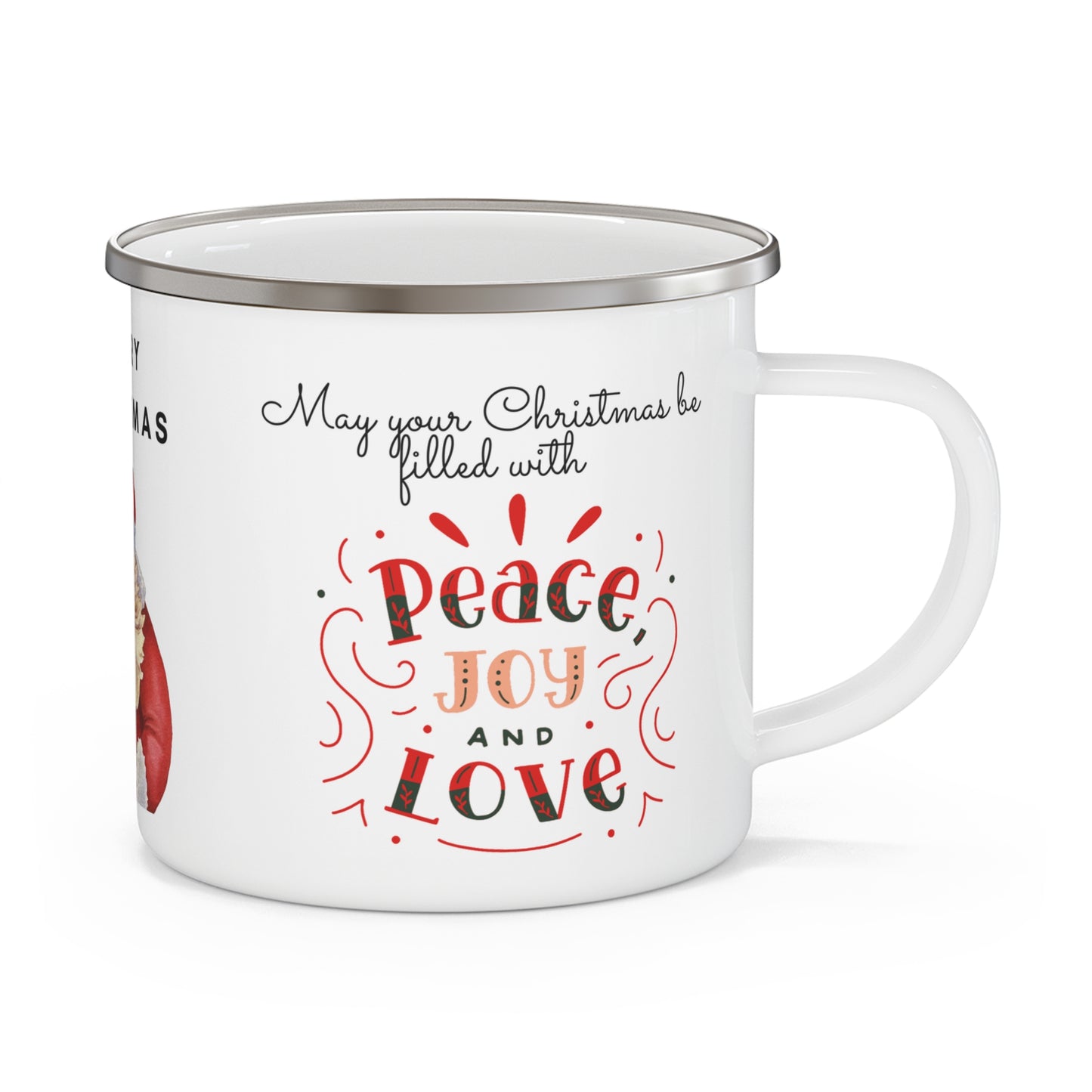 Merry Christmas Smile - Enamel Camping Mug