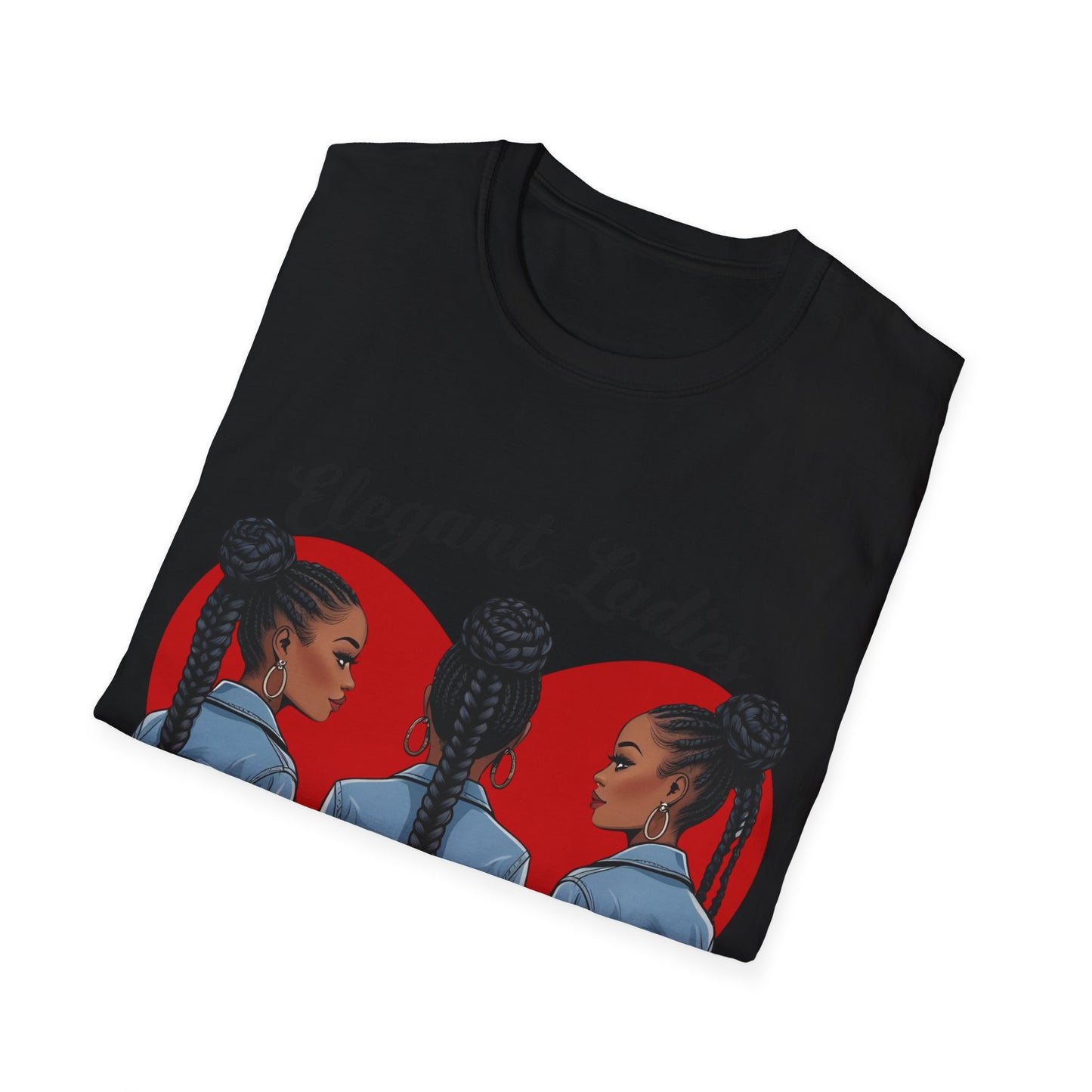 Elegant Ladies Graphic T-Shirt, Unisex Tee, Casual Wear, Gift for Her, Chilling Out Fashion, Heart Design Shirt, Birthday Gift