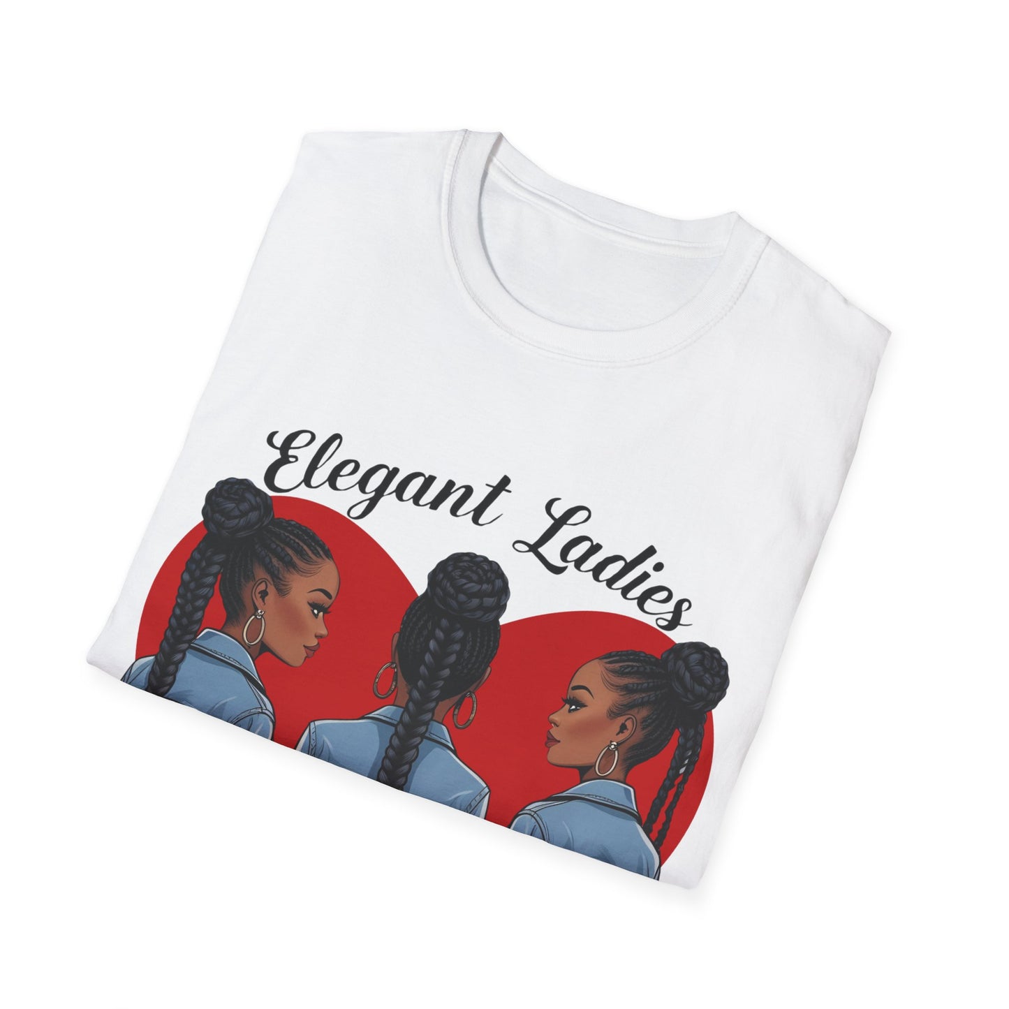 Elegant Ladies Graphic T-Shirt, Unisex Tee, Casual Wear, Gift for Her, Chilling Out Fashion, Heart Design Shirt, Birthday Gift
