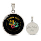 CIRCLE NECKLACE | Thank You | Flowers