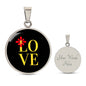 CIRCLE NECKLACE | Love | Red