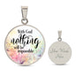 CIRCLE NECKLACE - With God