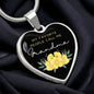 Heart Necklace | Favorite People | Grandma | Flowers