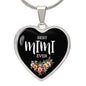Heart Necklace | Best Mimi Ever | Flowers
