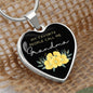 Heart Necklace | Favorite People | Grandma | Flowers