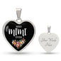 Heart Necklace | Best Mimi Ever | Flowers
