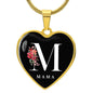 Heart Necklace | M Mama | Flowers