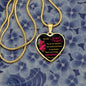 Heart Necklace | Super Mom | Gold T.