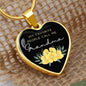 Heart Necklace | Favorite People | Grandma | Flowers