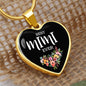 Heart Necklace | Best Mimi Ever | Flowers