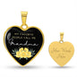Heart Necklace | Favorite People | Grandma | Flowers