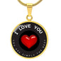 CIRCLE NECKLACE | I Love You | The Best