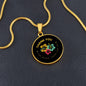 CIRCLE NECKLACE | Thank You | Flowers