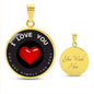 CIRCLE NECKLACE | I Love You | The Best