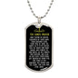DOG TAG | Lord's Prayer | Black