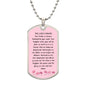 DOG TAG - LORD's prayer