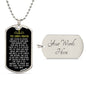 DOG TAG | Lord's Prayer | Black
