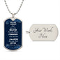 DOG TAG - Never forget (D.Blue)