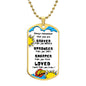 DOG TAG - Braver, Stronger (White)