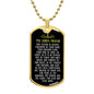 DOG TAG | Lord's Prayer | Black