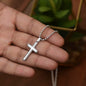 MY MAN | SS CROSS BALL CHAIN | LION & BLACK