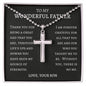 WONDERFUL FATHER | SS CROSS BALL CHAIN | BLACK