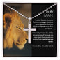 MY MAN | SS CROSS BALL CHAIN | LION & BLACK