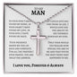 MY MAN | SS CROSS BALL CHAIN | WHITE