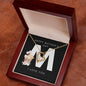 Mother's Day 'M' | Forever Love Necklace | Black