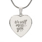 WE WILL MISS YOU | ENGRAVED HEARTS