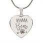 MAMA BEAR | ENGRAVED HEART