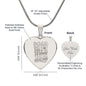 A MOTHER LIKE FLOWER | ENGRAVED HEART