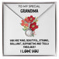 GRANDMA | ETERNAL HOPE | WHITE & RED BOUQUET
