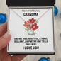 GRANDMA | ETERNAL HOPE | WHITE & RED BOUQUET