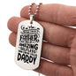 ENGRAVED DOG TAG -Amazing selfless daddy
