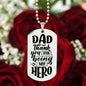 ENGRAVED DOG TAG - Thank you hero