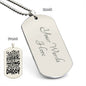 ENGRAVED DOG TAG -Amazing selfless daddy