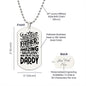ENGRAVED DOG TAG -Amazing selfless daddy