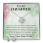 OUR DAUGHTER | LOVE KNOT NECKLACE & EARRINGS | GREEN