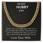 BEST HUBBY EVER | CUBAN LINK NECKLACE | BLACK