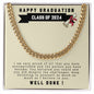 Happy Graduation - Cuban Link | Beige