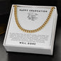 Happy Graduation - Cuban Link | White