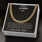 BEST HUBBY EVER | CUBAN LINK NECKLACE | BLACK