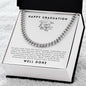 Happy Graduation - Cuban Link | White