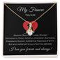 FIANCEE | Alluring beauty necklace | Black