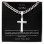 Son | Easter | Cuban Link Cross (Personalized) | Dad