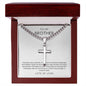 Brother | Easter | Cuban Link Cross | White