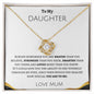 DAUGHTER | LOVE KNOT | WHITE & BLACK BORDER