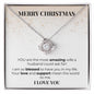 MERRY CHRISTMAS | LOVE KNOT NECKLACE | ADD NAME